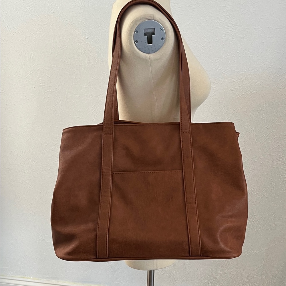 Brown Leather Tote Bag